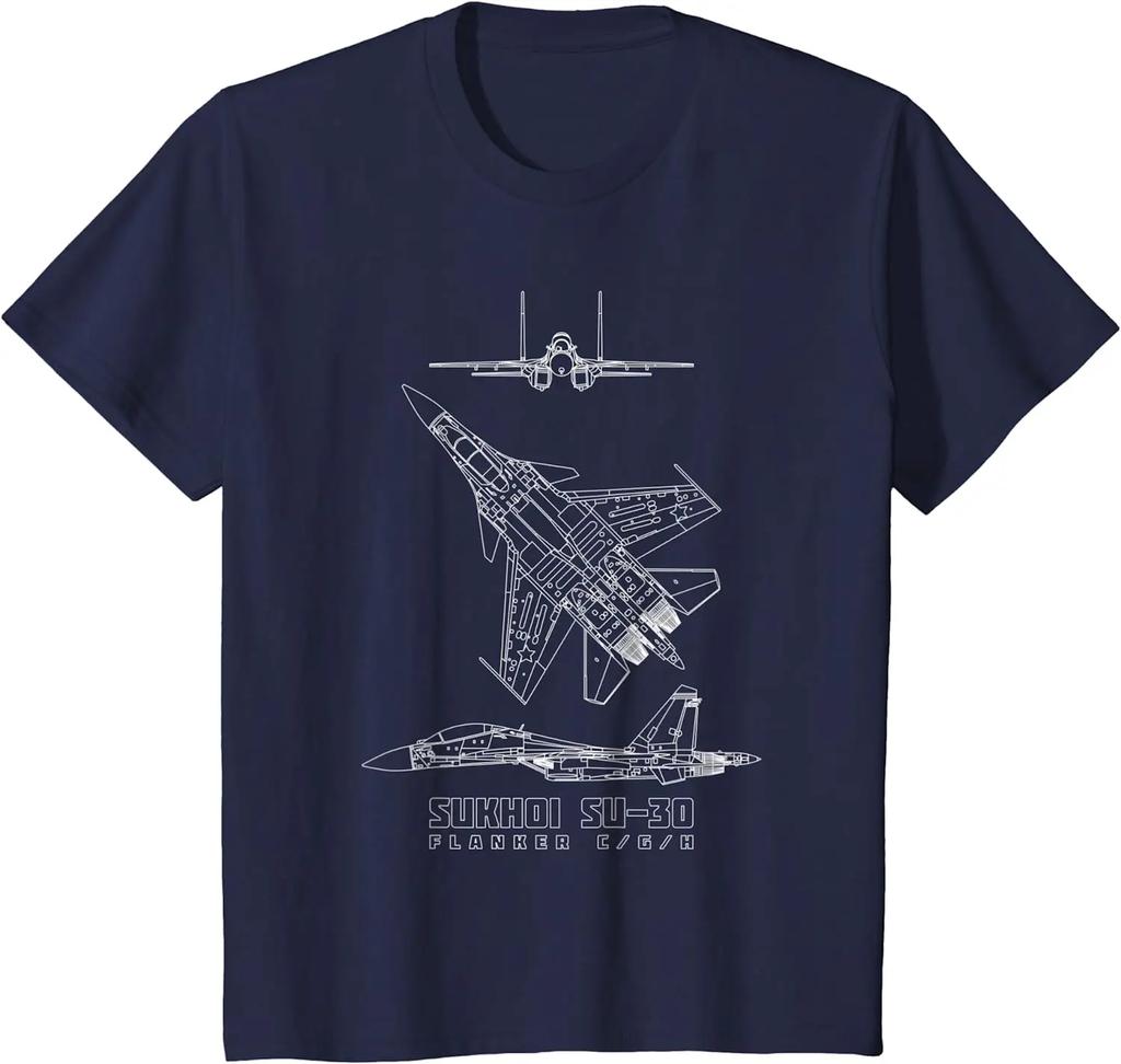 Russian Su-30 Flanker-C Jet Aircraft Program Men T-Shirt Short Sleeve Casual Cotton O-Neck Summer T Shirt