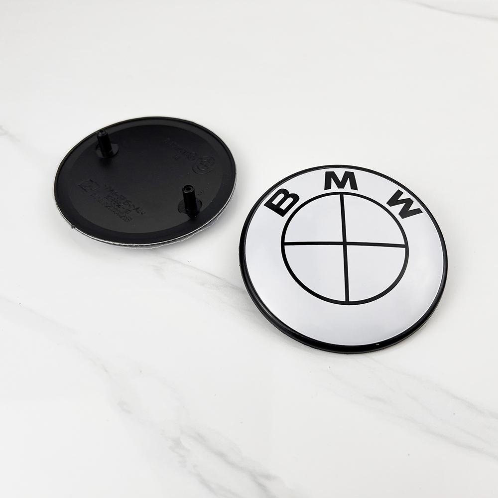 2PCS 82mm 74mm Car Front Hood Emblem Rear Boot Trunk Logo for BMW E30 E38 E39 E46 E60 E61 E90 X1 X3 X4 X5 X6 G20 E87 E60 E63 F01 EB1