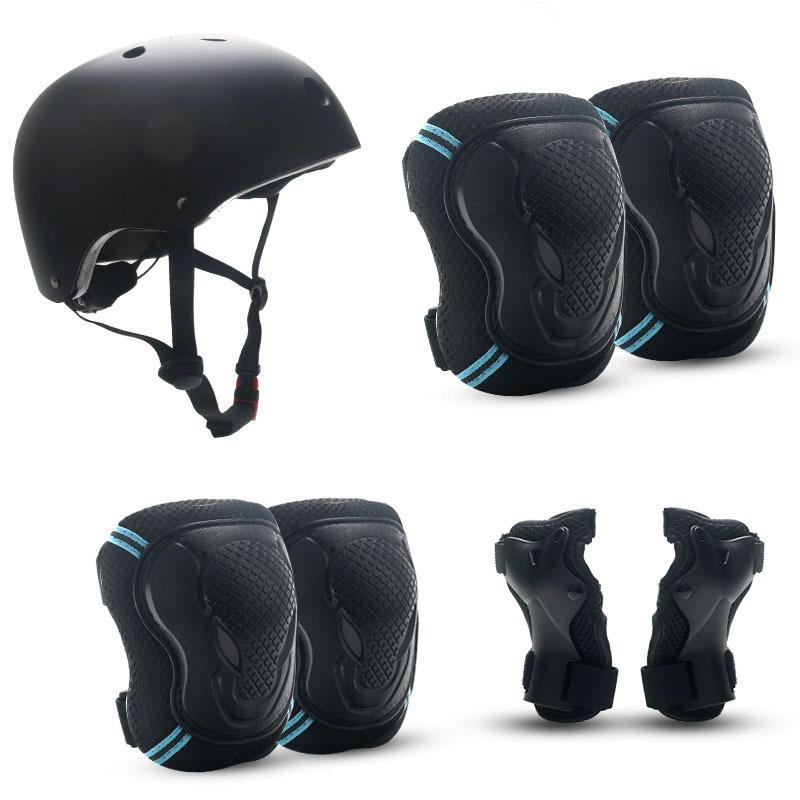 Adult Children Roller Skating Protective Gear Cycling Helmet Set Bicycle Skateboard Teenagers Sports Comprehensive Foam
