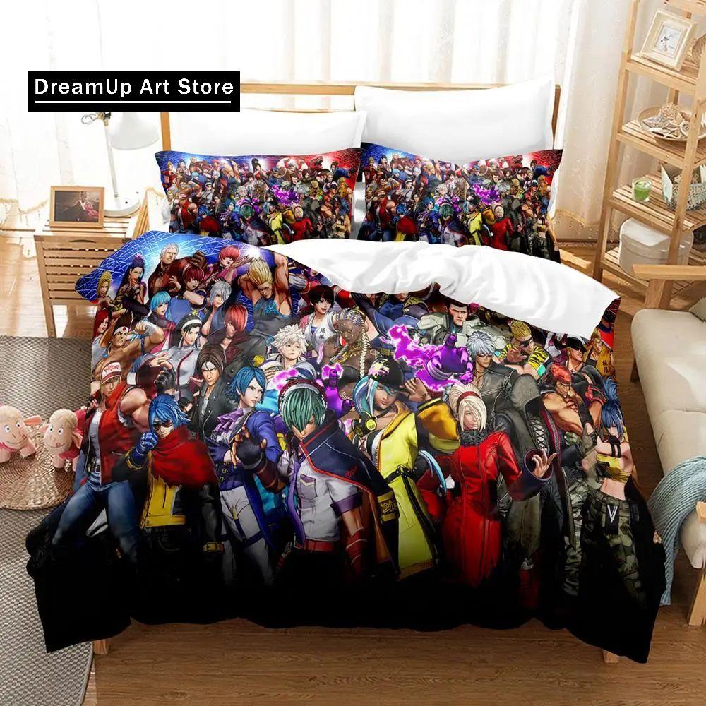 3d Printing Anime The King Of Fighter Bedding Set Boys Girls Twin Queen Size Duvet Cover Pillowcase Bed Kids Adult Home Textile