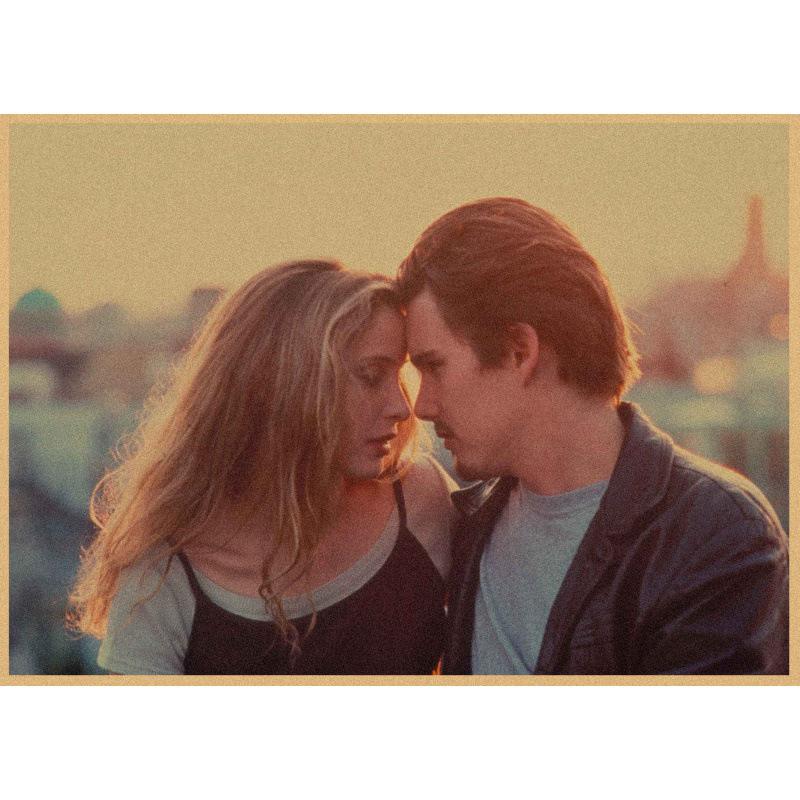 

Large I Love You Before Dawn Retro Movie Poster - Kraft Paper Wall Art Yellow Kraft Paper (No Glue) 30X42 cm