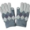 Fashionable Color Block Plaid Touchscreen Gloves - Warm Knit for Women, Students & Couples