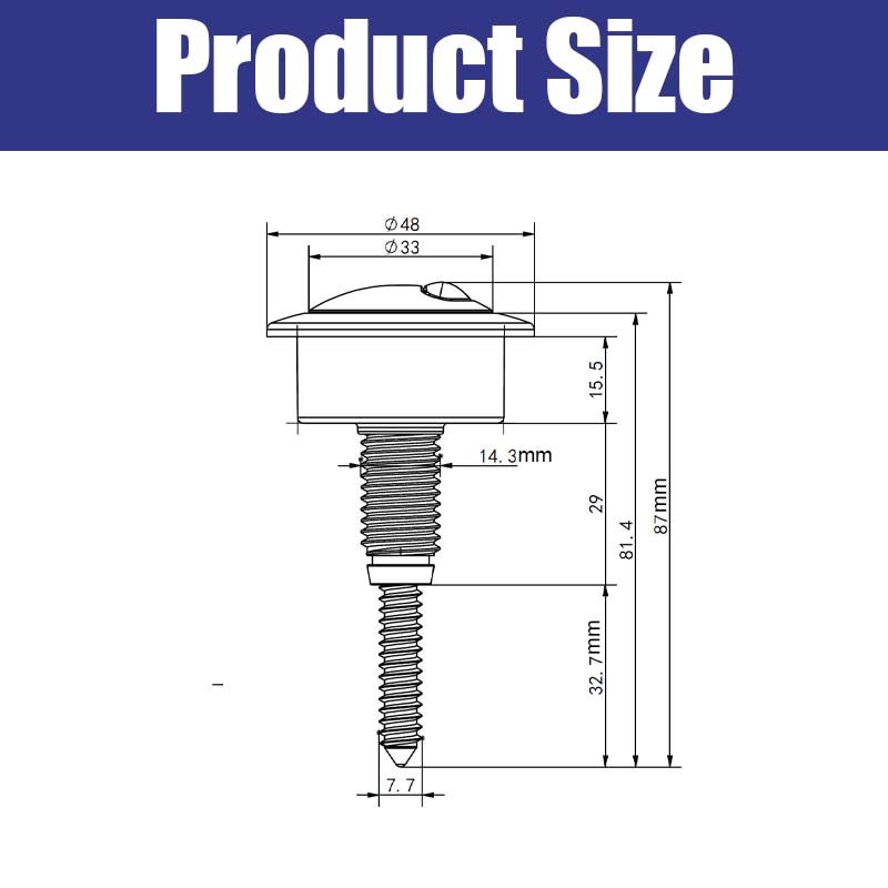 Przycisk Spłuczki Podwójnej Do Modelu 49, Plastik ABS, Pasuje Do Standardowych Otworów Spłuczki 38-42mm