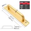 Adhesive Surface-Mounted Handles for Doors, Windows, and Sliding Cabinets - No Drilling Required