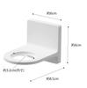 Yamazaki Film Hook Dispenser Holder White W6 D8.5 H6cm Mist Floating Storage Easy Installation 6197