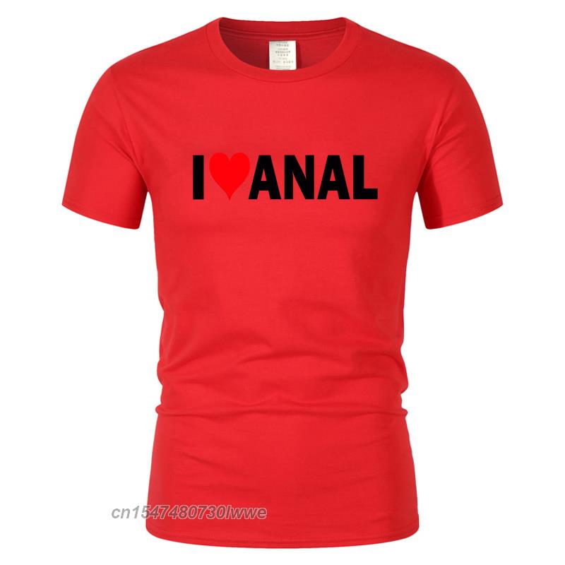 Streetwear Tempo Libero Harajuku Maglietta Top Alfabeto Interesse I Love Anal Maglietta Unisex Fresca Maglietta Battito Cardiaco Maglietta Oversize