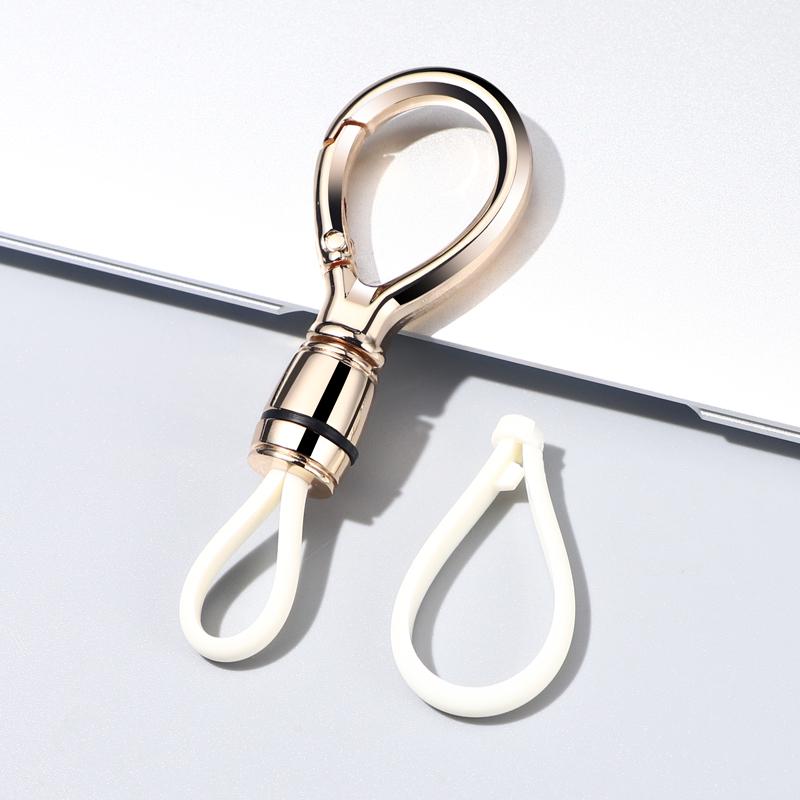 Men's Metal Car Keychain Pendant: Sleek Anti-Lost Waist-Hanging Key Ring