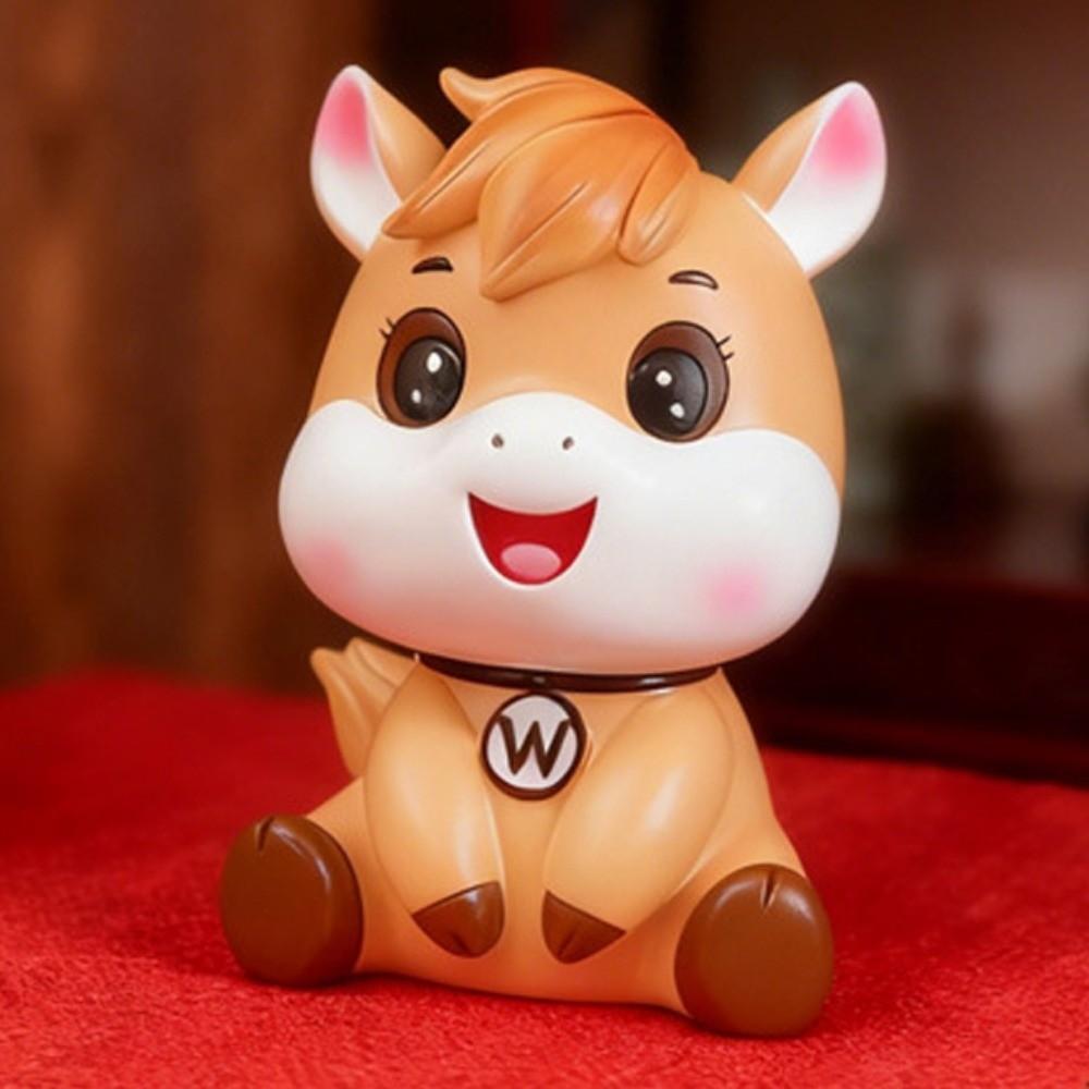 Decorative Horse Year Piggy Bank Anti Drop Horse Piggy Bank Ornament  Children/Kids