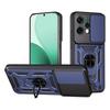 For Oppo Reno14 5G (Global) Case with Slide Camera Lid PC+TPU Kickstand Phone Cover