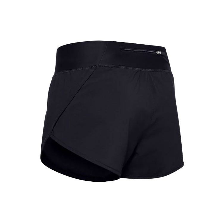 Under Armour Speedpocket Solid Straight Leg Sports Casual Shorts Women shorts Black 1323872-001