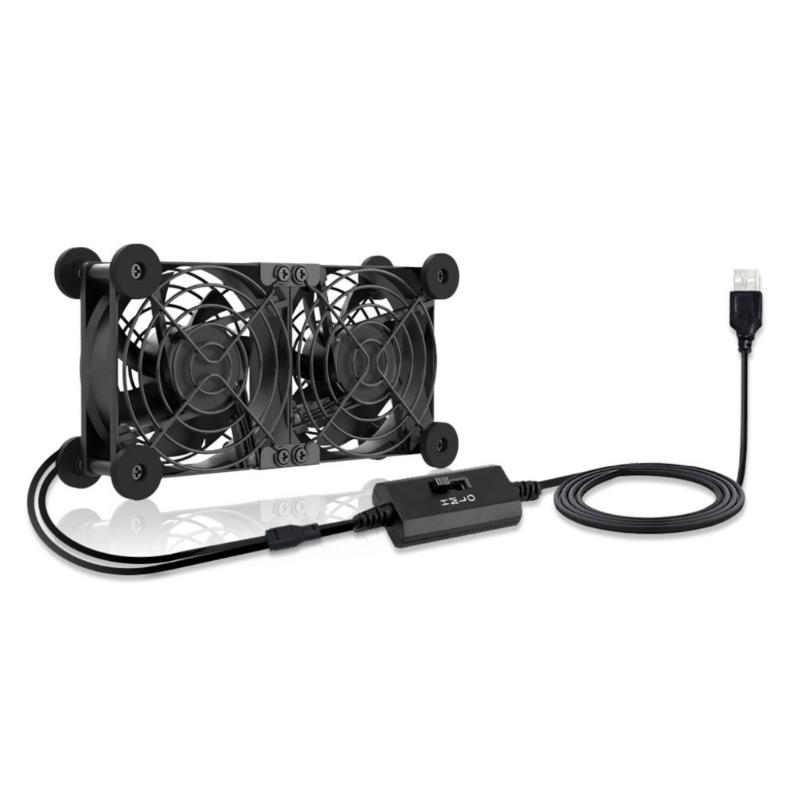 USB 8cm Cooling Fan DC5V Low Power Consumption Adjustable Speed Single/Double Fan For Home And Office Use