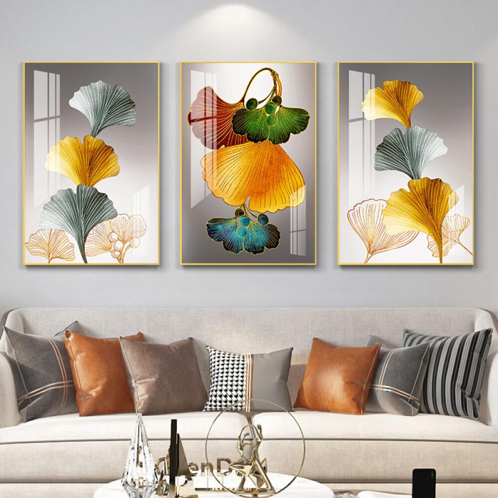Abstract Plant Color Ginkgo Leaf Wall Art Canvas Painting Cuadros Posters Nordic Poster Picture Wall Pictures For Living Room Unframed