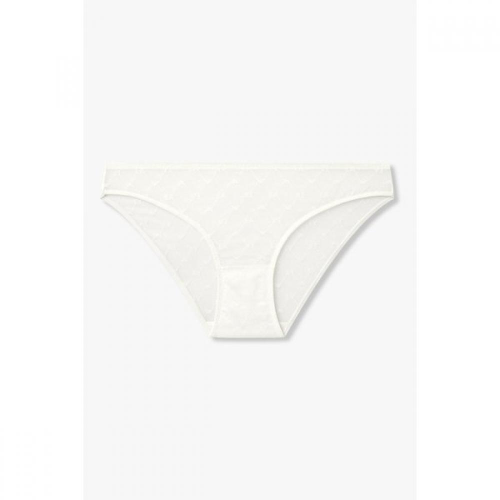 Emporio Armani Women S meSh Brief With Ea Logo Pattern  0826111525 S(90)