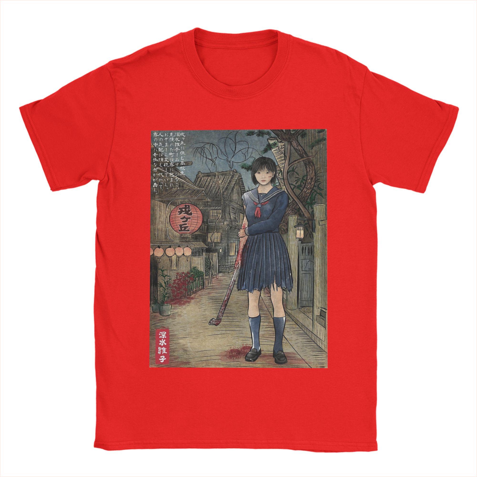 Мужская футболка SILENT HILL F Shimizu Hinako, уникальная хлопковая футболка с коротким рукавом, круглый воротник, одежда, новинка. S