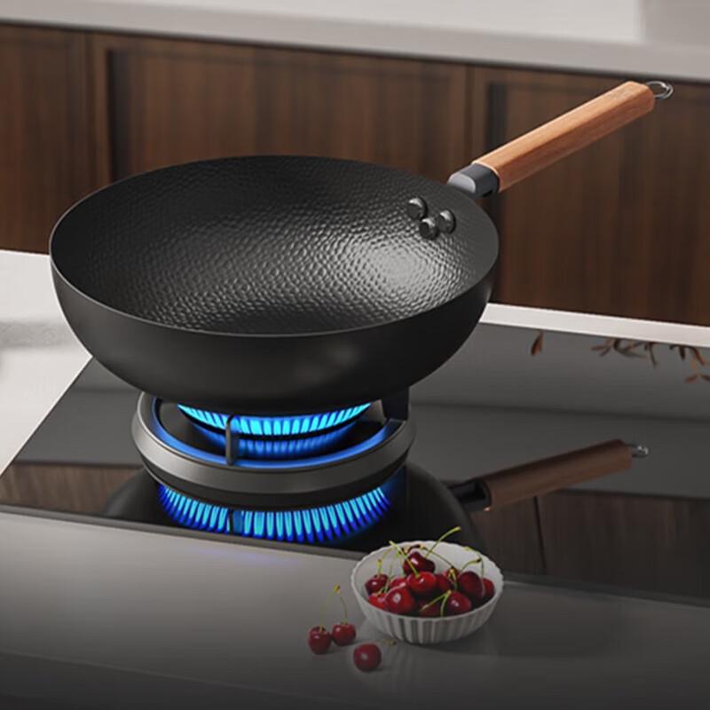 SANHO Uncoated Iron Stir-fry Pan
