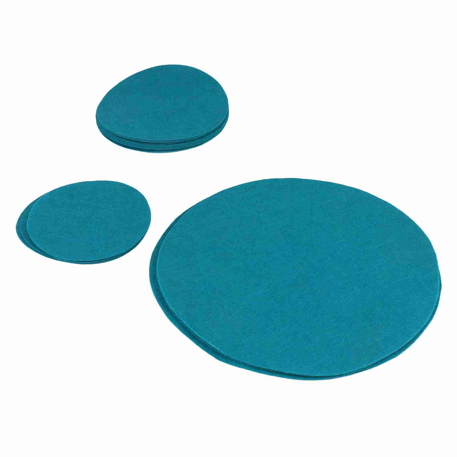 

Felt Dish Pad Bowl Anti Friction Pad Pot Stacking Food Plate Divider Separator Protectors(Lake Green 48PCS)