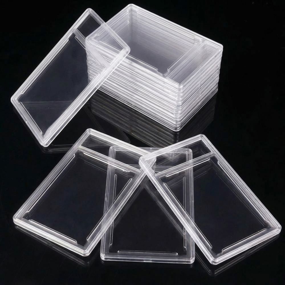 Transparent Collectible Card Box Removable Trading Card Protection Box  Storage Display