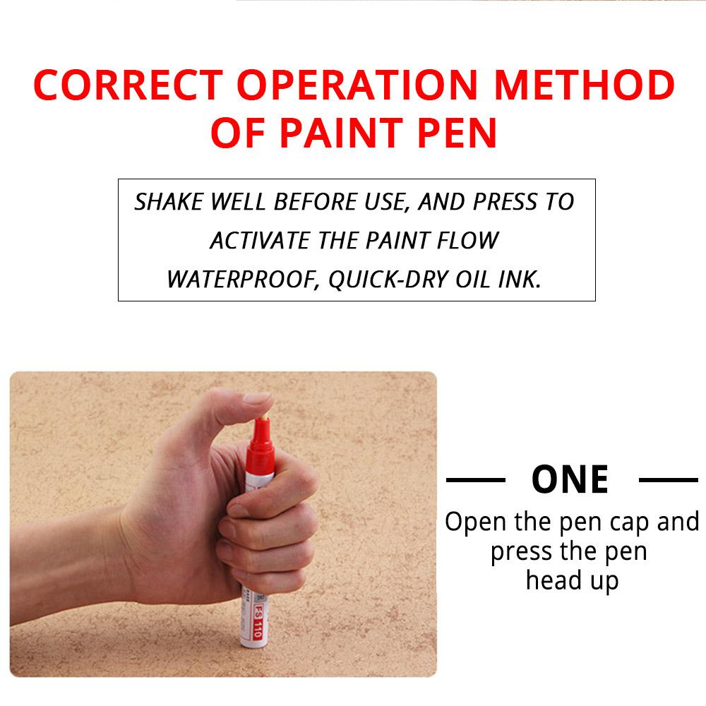 Colors Polishing Waxing Sponge Paint Marker Painting Pens Permanent Waterproof Tyres Cars Doodle Oil Pen Paint Cleaner Polishes