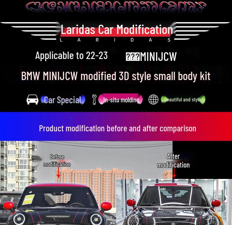 3D Style Front Lip and Rear Diffuser for 21-23 MINI Cooper S JCW F56