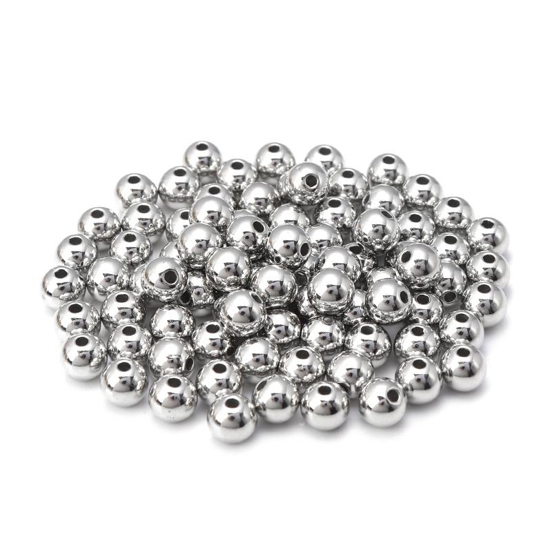 20-500pcs/lot 3-14mm CCB Ball Beads Gold Color Loose Spacer Round Plastic Bead For Jewelry Making DIY Bracelet Earring Wholesale
