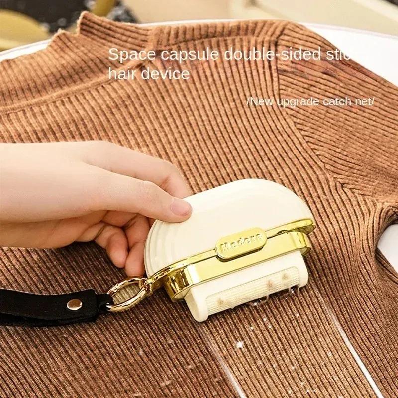 Mini Portable Lint Applicator Roller with Lid Tearable Paper for Clothes Pet Hair Removal Travel Efficient Cleaner Affordable El