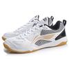 Li Ning Bequeme Abriebfeste Atmungsaktive Niedrige Tischtennis Schuhe Herren Schwarz Weiß APTP001-4