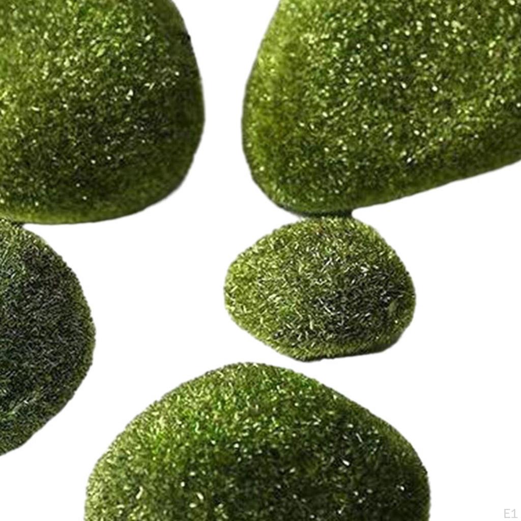 6ks Pěna Zelené kameny Dekor květináčů Dekorace krajiny Dekorativní socha Květinový přívěsek