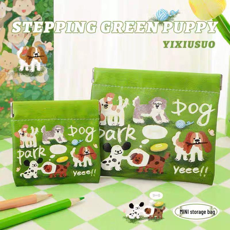 Chic Snap Closure Makeup Bag: Compact Lipstick Organizer & Earphone Pouch