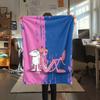 The Pink Panther Flannel Blanket, High Quality Comfortable for All Seasons, Home Decor, Warmth and Comfort