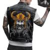 2580 Viking Cross-border Men's Clothing Four Seasons Street Tide Ripped Sleeveless Tooling Denim Vest Vest Men's Jacket