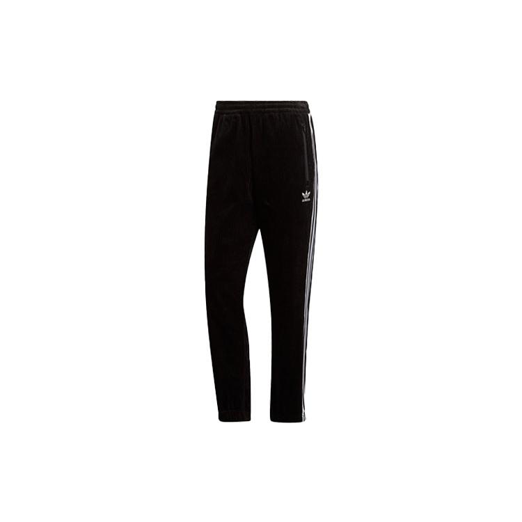 adidas originals Cord BB TP Retro corduroy Stripe Casual Sports Long Pants Black Men s FH8606 S