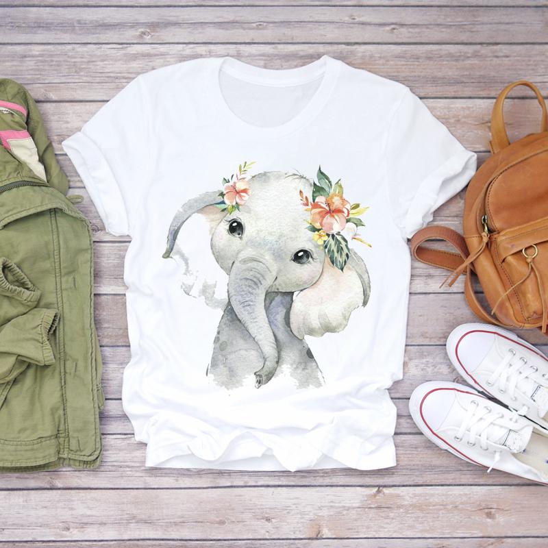 2023 Womens T-Shirt Dream Feather Graphic Fashion Print Women Harajuku Top Female Tshirt Oversize White Short Clothes
