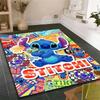 3D Cartoon Sci-fi Movie (Stitch) Rug, Suitable for Living Rooms, Children's Rooms, Bedrooms, Sofas, Doormats, and Other Home Déc