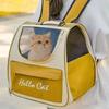 Large capacity collapsible pet backpack with zip closure, handle and mesh vent, perfect for cats and small dogs traveling