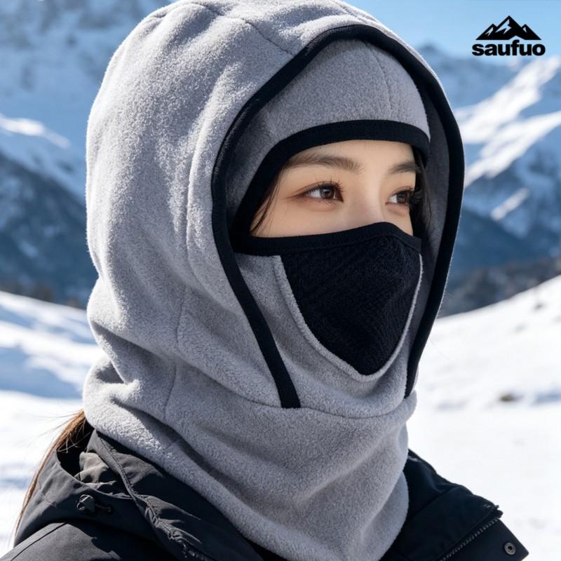 Unisex Winter Fleece Balaclava Neck Warmer Hat Outdoor Sports Windproof Thermal Face Cover