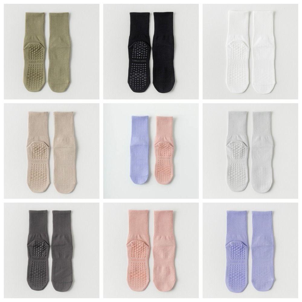 Mid-tube Yoga Socks Pure Cotton Pilates Socks Pilates Socks Medium Length Socks  Pilates