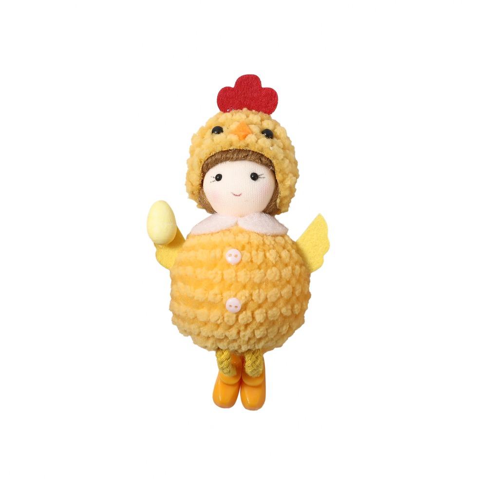 

Cute Easter Chick Pendant Animal Doll Cartoon Chick Doll Home Room Decoration 14cm/5.51in жовтий