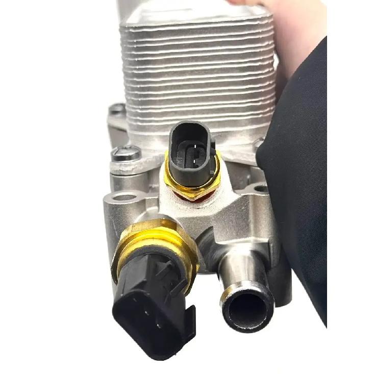 OE:68105583AF 68105583AA Aluminium Motorölfiltergehäuse Kühlersatz für Jeep Grand Cherokee Dodge Charger Journey Ram 3.6L V6
