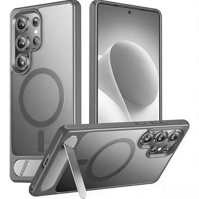 Case for Samsung S26 Ultra Magnetic With Holder Protective Case WIth Kickstand Shock Proof Tough Shell Anti-Fingerprint Plain