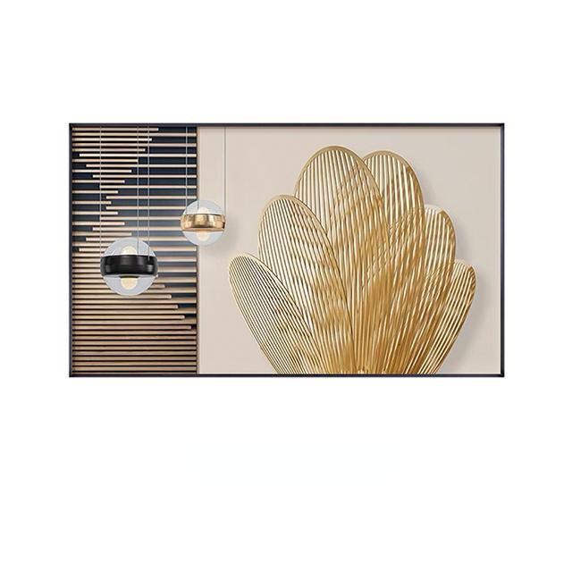 

Роскошное настенное искусство, современный минималистичный абстрактный золотой принт для плакатов, скандинавское украшение, холст, живопись, фотографии для декора гостиной 50cm×100cm No Frame