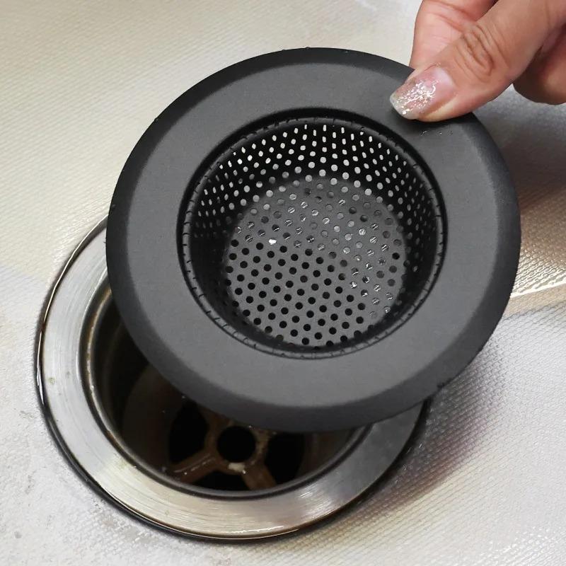 5/1PCS Kitchen Sink Filter Stainless Steel Mesh Anti-clogging Waste Screen Hair Catcher Bathroom Sink Strainer Drain Hole Filter