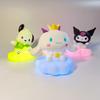 Kawaii Cloud Night Light Characters Kuromi Cinnamoroll Pochacco Eye Protection Led Lamp Bedroom Bedside Decorative Night Lamp