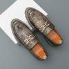 Handmade Leather Mens Loafers Breathable Slip On Flats Hot Sale Moccasins Leisure Walk Male Driving Footwear New Business Shoes