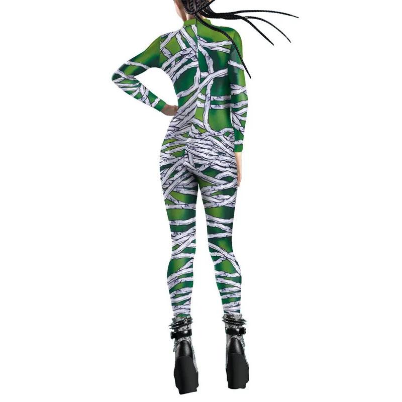 Funny Body Bandage 3D Print Women Sexy Jumpsuit Adult Cosplay Costume Party Jumpsuits Carnival Bodysuit Monos Mujer
