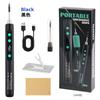 Portable Digital Soldering Iron Kit 5V/15W USB Fast Heating 180-450°C Adjustable Temp with Tips for Circuit Repair