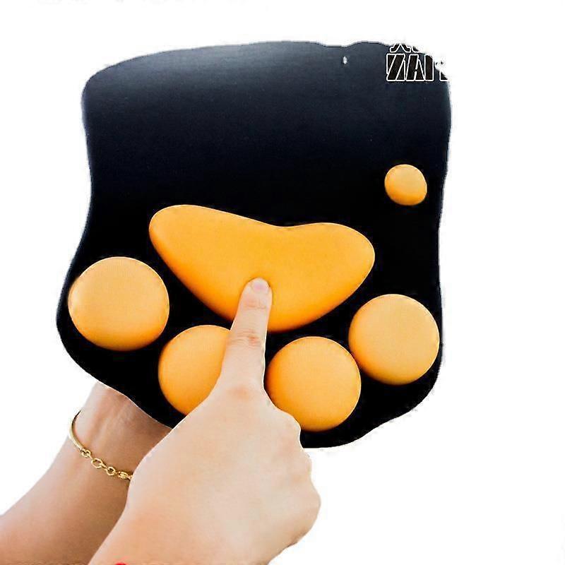 Cat Claw Wrist Mouse Pad Computer Accessories 1 Piece Silicone(Black)