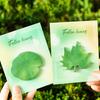 4PCS Memo Notes with Leaf Shape Smooth Writing Memo Sticker Strong Adhesive Reusable Practical Reminder Notes for Home Office