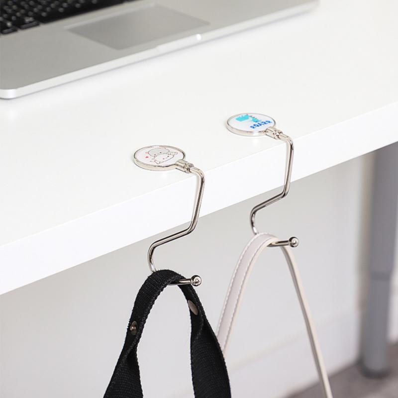 

Desk Side Bag Hook Load-bearing Table Side Hook Metal Portable Hanging Bag Hook Handbag Hanger Foldable Hanging Desk Hook