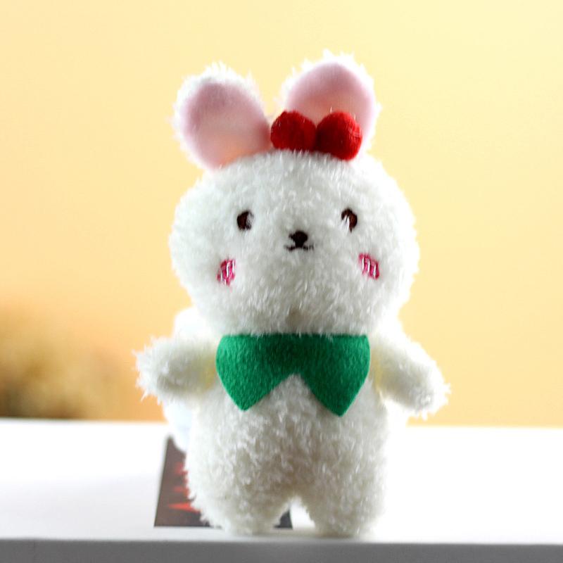 1Pcs Cute Little Bear Little Rabbit Plush Toy Cartoon Keychain Decorative Bag Pendant Children'S Gift