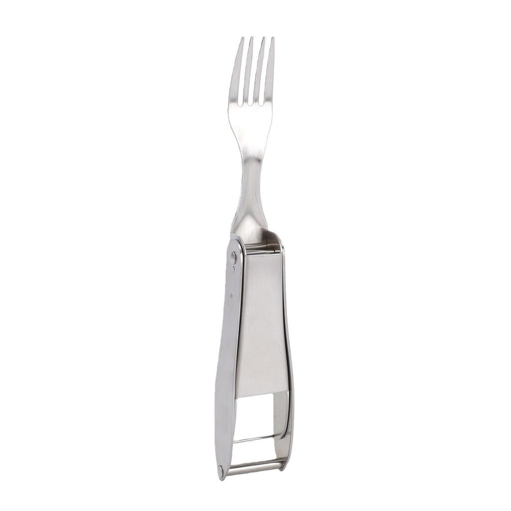 2 In 1 Stainless Steel Fruit Cutter Watermelon Cutter with Retractable Fork for Camping Picnic